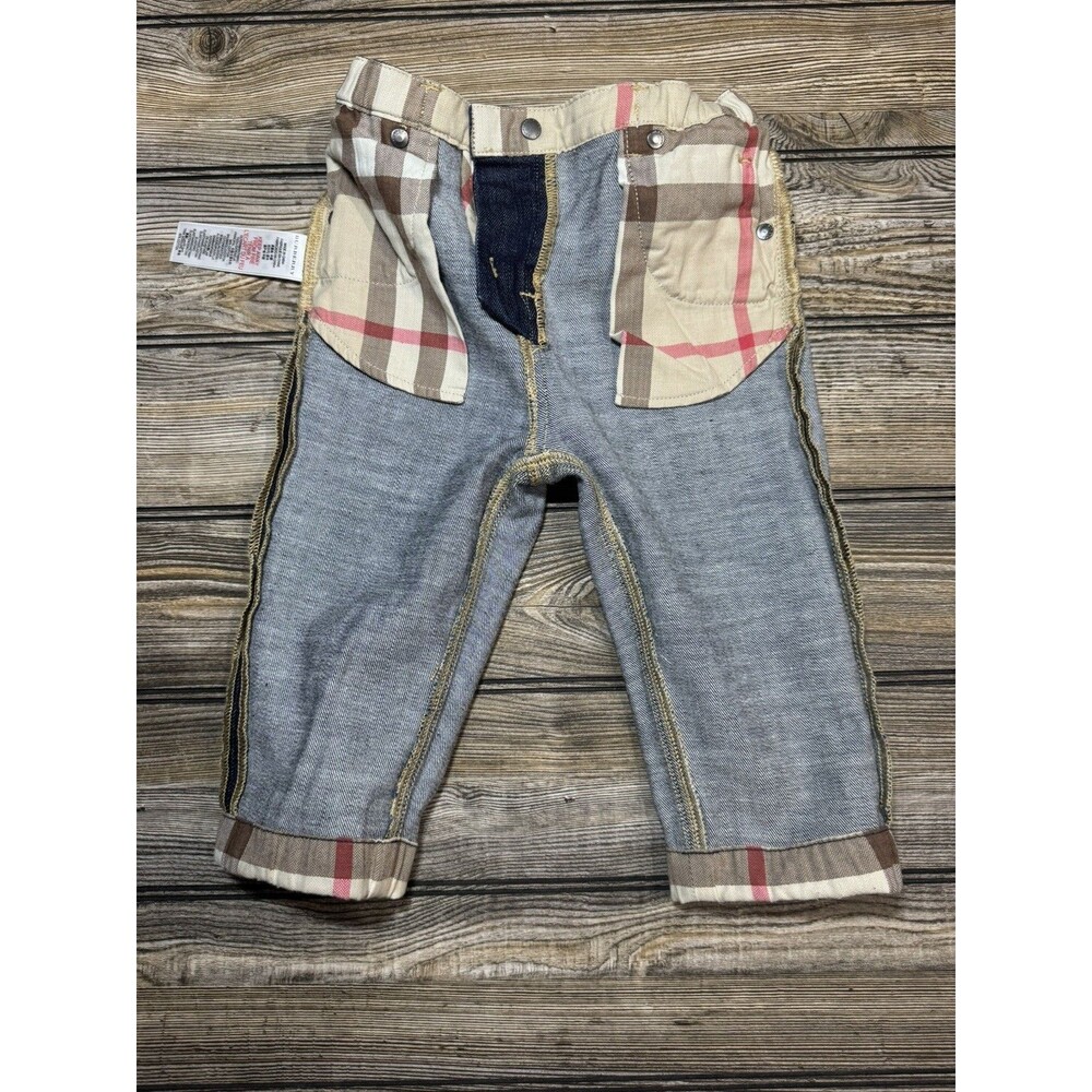 Boys Burberry Cuff Print Jeans 18 Months - Picture 5 of 12